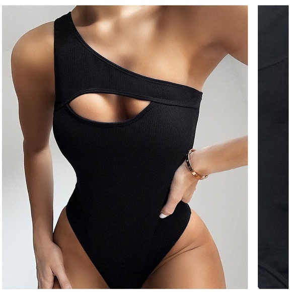 The Ivory Elephant Other - 🔥SALE	🔥 One Shoulder Swimsuit Black